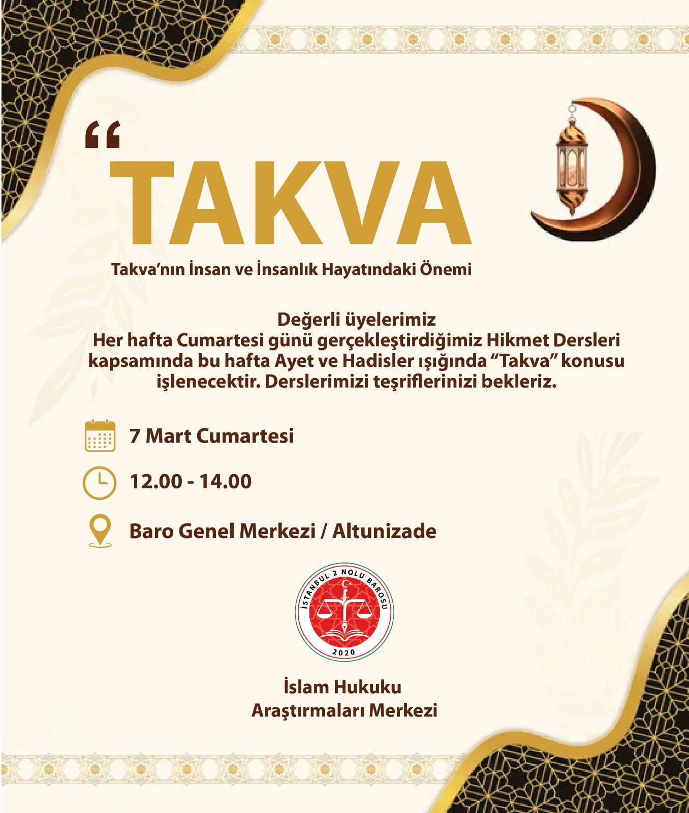 TAKVA’NIN İNSAN VE İNSANLIK HAYATINDAKİ ÖNEMİ