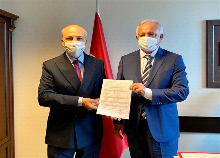 BARO BAŞKANI AV. YASİN ŞAMLI MAZBATASINI ALDI