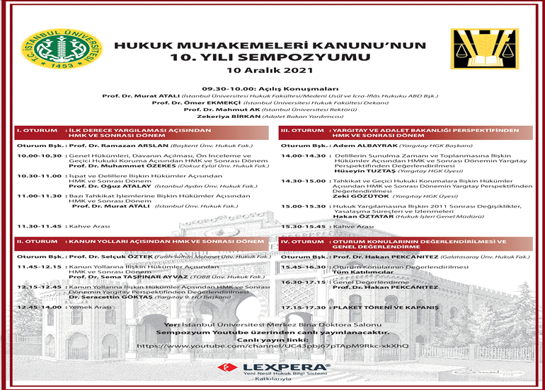 Hukuk Muhakemeleri Kanunu’nun 10. Yılı Sempozyumu