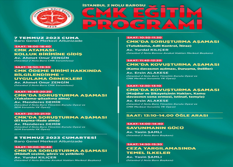 CMK EĞİTİM PROGRAMI