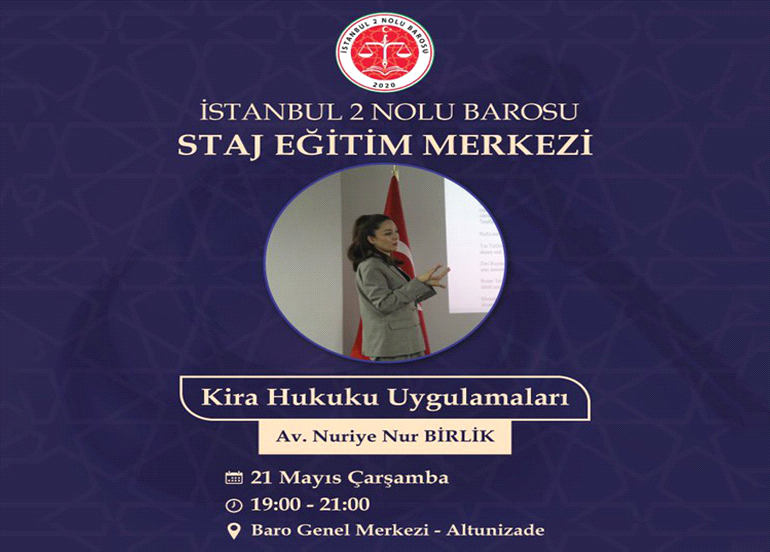 STAJ EĞİTİM MERKEZİMİZİN DÜZENLEDİĞİ EĞİTİME DAVET
