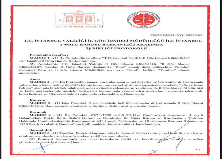 İL GÖÇ İDARESİ MERKEZİ İLE İMZALANAN İŞ BİRLİĞİ PROTOKOLÜ DETAYLARI