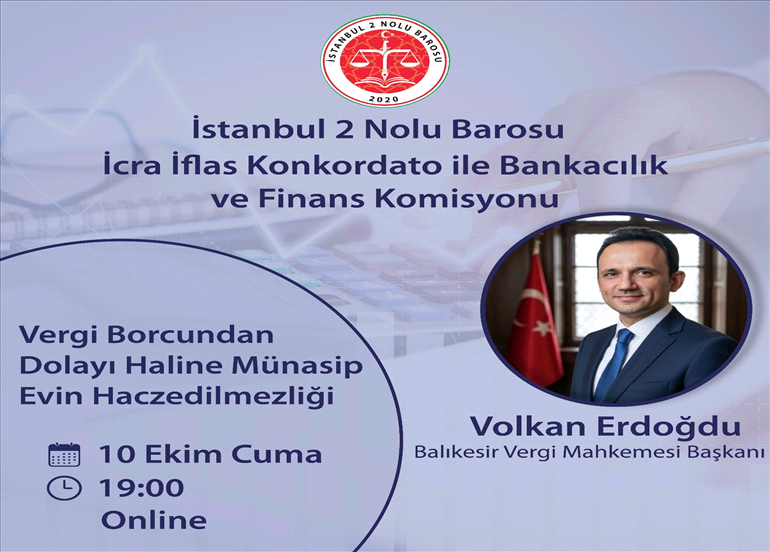 İCRA İFLAS KOMİSYONUNUN DÜZENLEDİĞİ EĞİTİME DAVET 