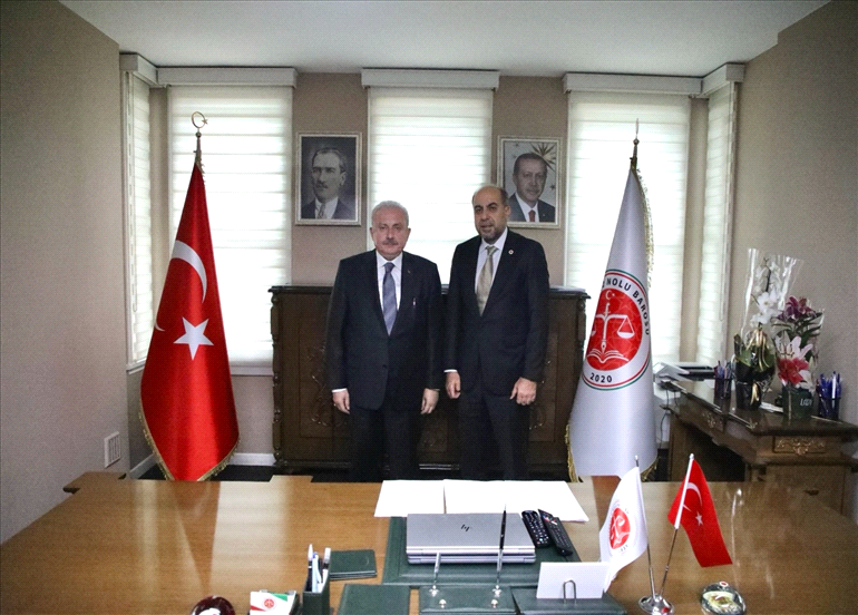 TBMM 29. Başkanı Sayın Prof. Dr. Mustafa Şentop Baromuzu ziyaret etti.